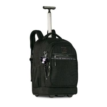 Imagem de Mochila Carrinho Rebecca Bonbon Bolsa Escolar Com Chaveiros