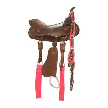 Imagem de Sela americana completa marrom 15"