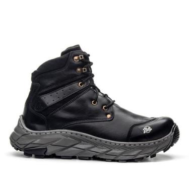 Imagem de Tênis Adventure Coturno Masculino Couro Cano Longo Solado Tratorado - 