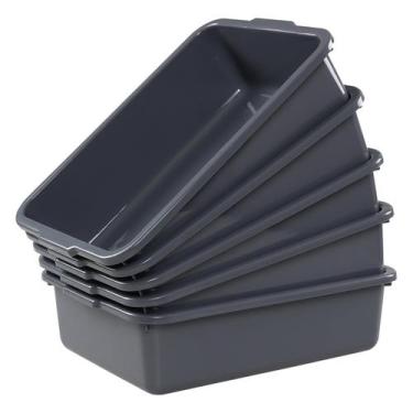 Imagem de Sacola Eagrye Commercial 8L de plástico cinza, pacote com 5