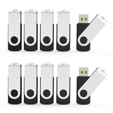 Imagem de Unidade Flash USB Aiibe 8GB (pacote com 20) USB 2.0 preta