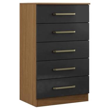 Imagem de Comoda 5 Gavetas 61 cm 2014140 Atacama Grafite Armoveis