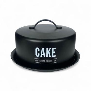 Imagem de Porta Bolo Manhattan Com Tampa De Aço Galvanizado 28cm - Hauskraft, Pr