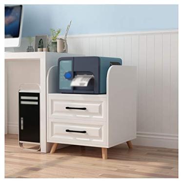 Imagem de SUNESA Suporte de impressão, suporte de impressora, tipo gaveta, multifuncional, máquina de fax, prateleira para escritório, sala de estar, scanner, copiadora, suporte 54 × 40 × 68 cm, mesa de