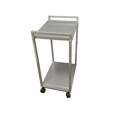 Imagem de Suporte para PC, suporte de CPU, base de host de mesa, suporte de impressora, suporte de metal, suporte de PC adequado para a maioria dos PCs (com polia) (cor: 1)