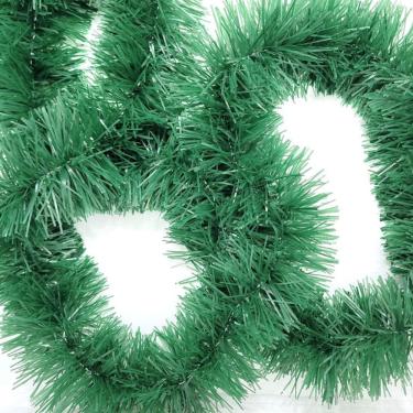 Imagem de Festão De Natal Verde Opaco Premium 9cm X 2 Metros - Master Christmas