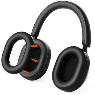 Imagem de Capas de Silicone para Almofadas de Fone Joghaw Compatíveis com Sony WH-1000XM5 - Prova de Suor, Anti-Risco, Ideais para Academia, Fáceis de Limpar e com Encaixe Suave - Pretas