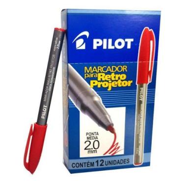 Imagem de Caneta retro projetor 2.0 vermelho 12 un Pilot