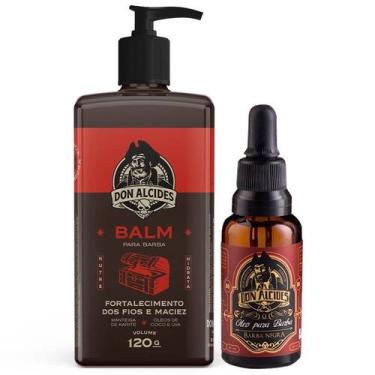 Imagem de Kit Balm + Óleo Barba Negra Amadeirado, Doce e Marcante Don Alcides