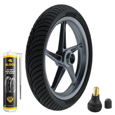 Imagem de Pneu Cbx 250 Twister Cb 300r 110/70-17 54t Tl Hb37 Rinaldi + Bico + Selante