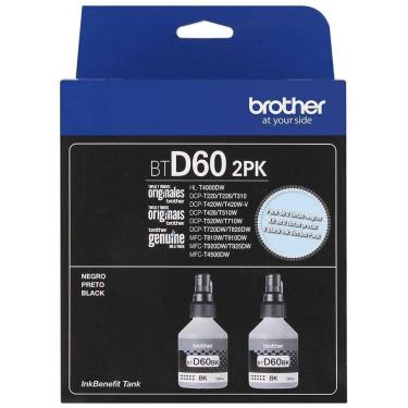 Imagem de Kit garrafa de tinta Brother InkTank BTD60-2PK Preto 2uni