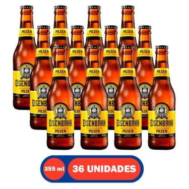 Imagem de Cerveja Eisenbahn Pilsen Puro Malte Long Neck 355ml com 36 unidades