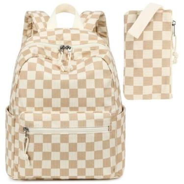 Imagem de Mochila LEDAOU Mini mochila em veludo cotelê para mulheres