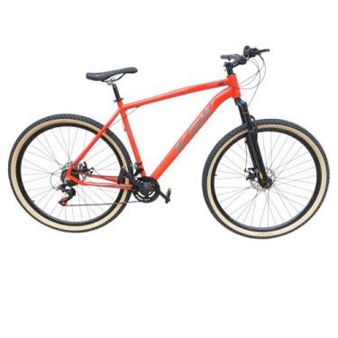 Imagem de Bicicleta Aro 29 Ksw Xlt 100 Pneu Faixa Amarelo 21 Velocidades Suspens