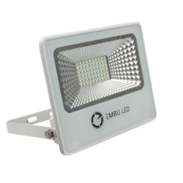 Imagem de Refletor LED 20W 6000K Slim IP66 Branco Linha Pro Embu Led