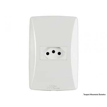 Imagem de Tomada Petra 2P+T Horiz C/Pl 10A 250V 39032