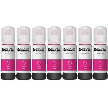 Imagem de Kit 7 Refil De Tinta Para Epson T544 L3150 L3250 L3110 L5190 - Bulk In