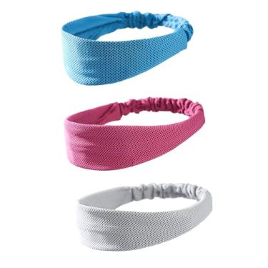 Imagem de Bandanas refrescantes para mulheres e homens – Faixas antiderrapantes com absorção de umidade para corrida, ioga, academia, esportes e exercícios, faixa elástica respirável