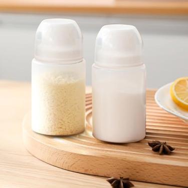 Imagem de 1 mini garrafa de molho recarregável, ketchup, mel, tomate, salada, recipientes, potes portáteis para molhos, dispensadores de molho, branco, 2