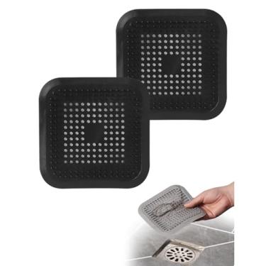 Imagem de Coletor de cabelo de drenagem, coletor de cabelo de ralo de chuveiro, coletor de ralo de cabelo, rolha de ralo de banheira, fácil de instalar, adequado para banheiro, banheira, cozinha, pacote com 2