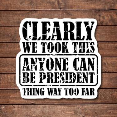 Imagem de 3 adesivos engraçados – Decalques duráveis para geladeira, mala e capacete – Presentes perfeitos para adultos