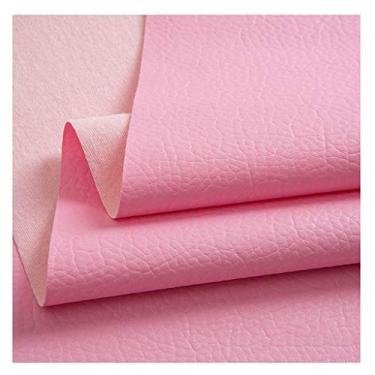 Imagem de Tecido de estofamento de couro sintético por metro textura lichia couro sintético de vinil impermeável para assentos de carro, móveis de cadeira de sofá, artesanato DIY (tamanho: 1,4 x 1 m/55,1 x 39,4