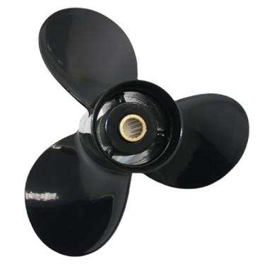 Imagem de Hélice externa para barco 9,25 x 11,5 para motores Tohatsu Nissan Mercury 9,9-20 HP, 9,25 x 11,5 (9 1/4x11,5) Substituir hélice de motor de barco de alumínio 9,3x11,5, 14 estrias de dentes, OEM