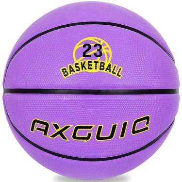 Imagem de Basquete AXGUIQ tamanho 5 roxo 27,5 polegadas de borracha para criança