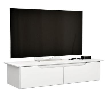 Imagem de Rack Aparador Suspenso Flex Com 2 Portas Flop Branco