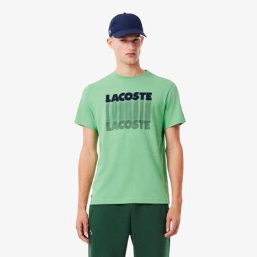 Imagem de Camiseta Ultra-Dry Estampa Esportiva - Lacoste, Verde, XL