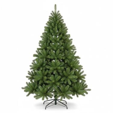 Imagem de Árvore de Natal Pinheiro 2,10m Verde com 1.100 Galhos e Pé de Ferro Retrátil – Estrutura Reforçada, Montagem Fácil e Design Realista