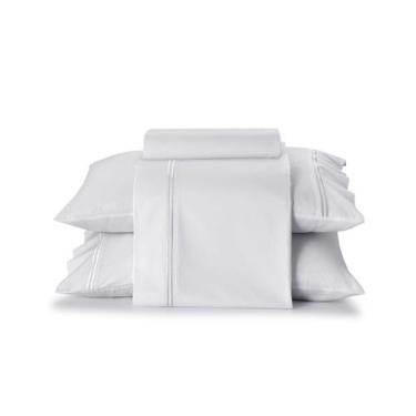 Imagem de Jogo de Cama Queen Döhler Atlântis 100% Algodão 180 Fios 4 Peças, Bran