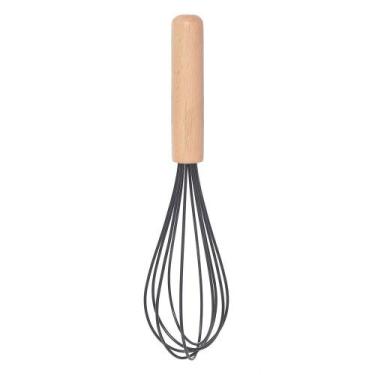 Imagem de Batedor de Ovos Fue Silicone Bambu 32 cm Utensilio Cozinha - Univendas