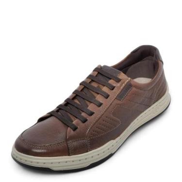 Imagem de Sapatênis Masculino Democrata Jay REF: 151401 COURO, 38, Conhaque