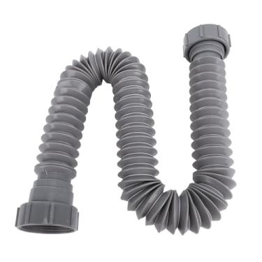 Imagem de SUNGOOYUE Conjunto de Tubos de Sifão P Flexível Ajustável, Configuração Complicada para Manutenção Individual de Drenagem de Pia de Cozinha