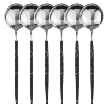 Imagem de Conjunto De Talheres Inox Slim 6 Colheres De Sobremesa