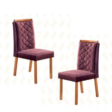 Imagem de Cadeiras para Mesa de Jantar Estofada - Milão - Art Salas