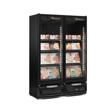 Imagem de Freezer Expositor Vertical 2 Portas All Black GCVC950LB Gelopar 220v
