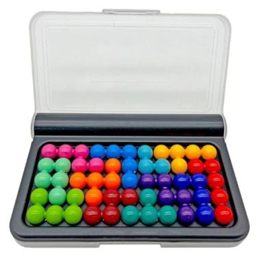 Imagem de Quebra-Cabeça 3D Infantil 120 Desafios – Jogo Educativo de Lógica e Raciocínio Cores Sortidas Portátil Para Crianças 3 formas de jogar