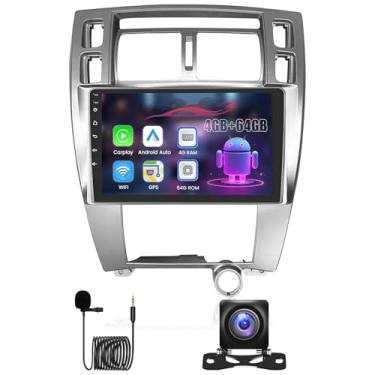 Imagem de Upriding 【8 núcleos 4 + 64 G】 Rádio automotivo Android para Hyundai Tucson 2006-2009 com tela sensível ao toque de 10 polegadas, estéreo veicular com carplay sem fio, Android Auto, GPS/5G WiFi/DSP