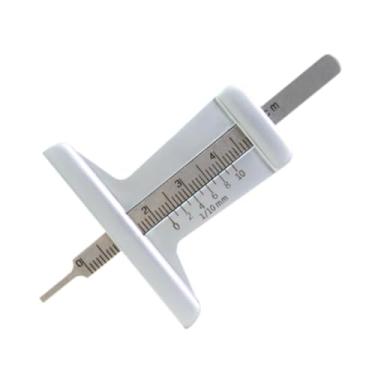 Imagem de JicSuXi Medidor de profundidade de sulco de pneu de carro, ferramenta profissional de medição de sulco de pneu de veículo, fácil de usar, aço inoxidável,