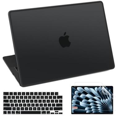 Imagem de Akit Capa rígida antirachaduras compatível com MacBook Pro 14 polegadas 2025 2024-2021 versão M4 M3 M2 M1 Pro/Max Chip, amortecedor de TPU macio anti-impressão digital + protetor de tela + capa de
