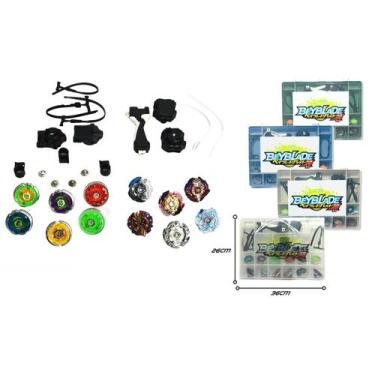 Imagem de Maleta com 12 Beyblade Burst e Bey LED 4 Lançador Bey blad - Lianfa To