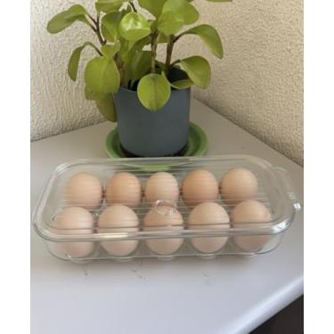 Imagem de Pote Hermético Organizador Porta Ovos Com Tampa
