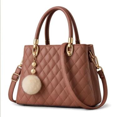 Imagem de Bolsa Feminina Grande acolchoada Alça De Ombro Vintage social Tote Aco