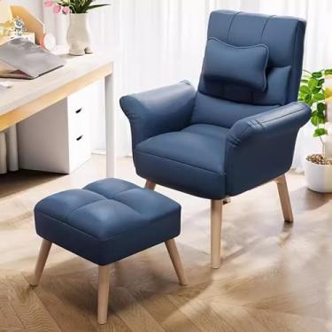 Imagem de ARKORDER , Poltrona com apoio para os pés, cadeira reclinável de sofá, cadeira reclinável com suporte para as costas, cadeira de lazer única relaxante, cadeira preguiçosa, encosto alto, ajustável