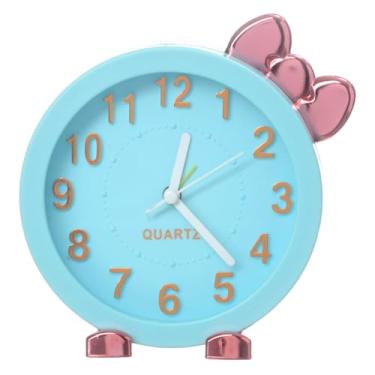 Imagem de Relógio De Mesa Infantil Despertador Decorativo Quarto 333 (Azul)