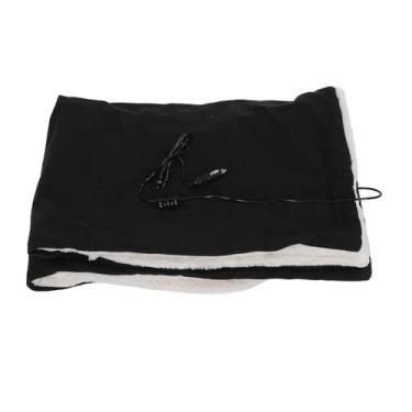 Imagem de Cobertor aquecido SIWOTED cobertor elétrico 12V Soft cobertor aquecedor de algodão para se manter aquecido no escritório doméstico (Preta)