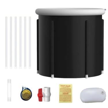 Imagem de Banheira portátil - banheira de hidromassagem separada | Cesta à prova de vazamento, banheira grande para quintal, pátio, banheiro, praia, viagem, acampamento, viagem, jardim familiar
