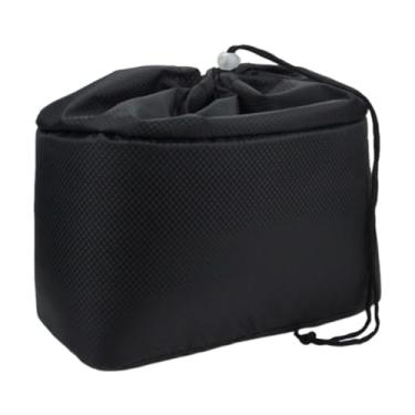 Imagem de Ysyqkn Bolsa Interna para Câmera, Estojo Portátil com Cordão para Câmera Digital, Acessórios para Câmeras Mirrorless E DSLR, Preto, Tamanho real
